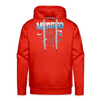 Merman Mythical Mermaid Party - Men's Premium Hoodie - red - Front - Liam (192cm)