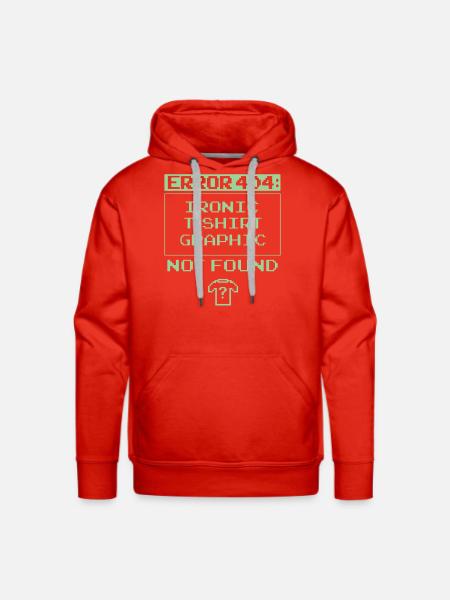 Error 404 - Men's Premium Hoodie - red