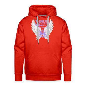 Wings from the Wind Ride Fast - Men's Premium Hoodie - red - Front - Liam (192cm)