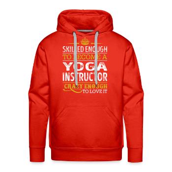 Yoga Instructor Skilled Enough To Become - Men's Premium Hoodie - red - Front - Liam (192cm)