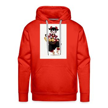 Fortune Drummer Maiden - Molleton à capuche Premium pour homme - rouge - Devant - Liam (192cm)