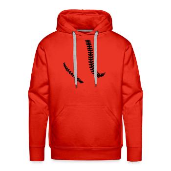 Softball - Men's Premium Hoodie - red - Front - Liam (192cm)