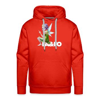 FAFO fairy wood nymph pixie fantasy middle finger  - Men's Premium Hoodie - red - Front - Liam (192cm)