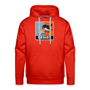 Minneapolis ICE Protest RESIST - Men's Premium Hoodie - red - Front - Liam (192cm)