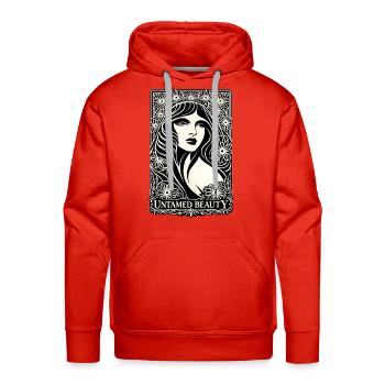 Untamed Beauty Art Nouveau - Men's Premium Hoodie - red - Front - Liam (192cm)