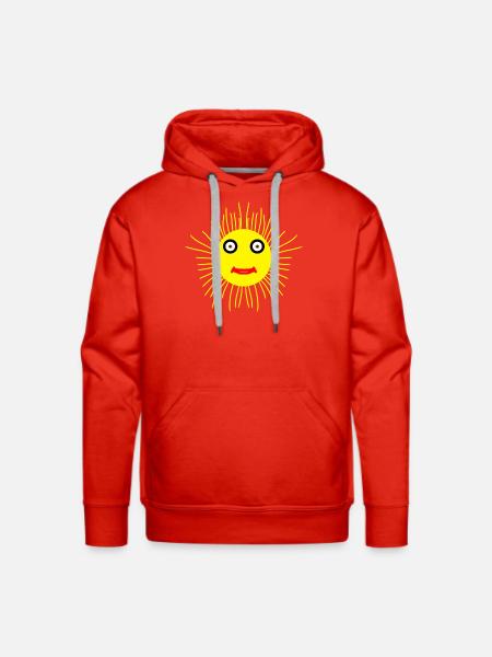 Sunrise Serenity - Men's Premium Hoodie - red
