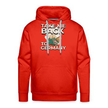 Take Me Back to Germany - Men's Premium Hoodie - red - Front - Liam (192cm)