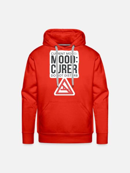 Current Mood Mood Curer Do Not Disturb - Men's Premium Hoodie - red