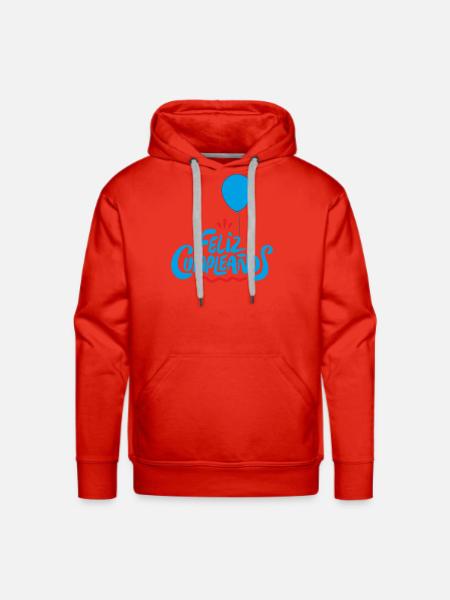 Feliz Cumpleaños - Men's Premium Hoodie - red