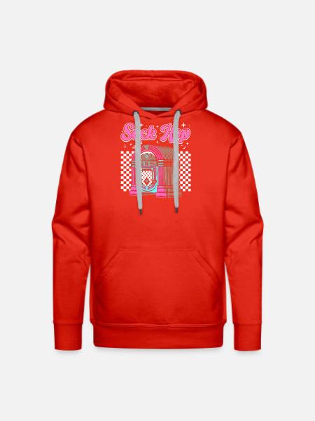 950s Party Sock Hop - Men's Premium Hoodie - red