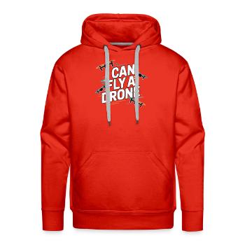 I Can Fly a Drone - Men's Premium Hoodie - red - Front - Liam (192cm)