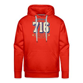 Buffalo 716 Forever Vintage - Men's Premium Hoodie - red - Front - Liam (192cm)