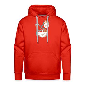 Vet Tech Animal Pet Veterinarian - Men's Premium Hoodie - red - Front - Liam (192cm)