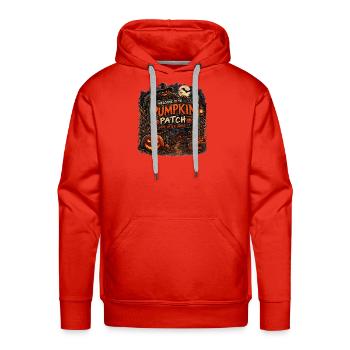 Welcome to the Pumpkin Patch Stay After Dark - Men's Premium Hoodie - red - Front - Liam (192cm)
