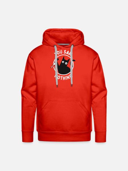 You Saw Nothing - Men's Premium Hoodie - red