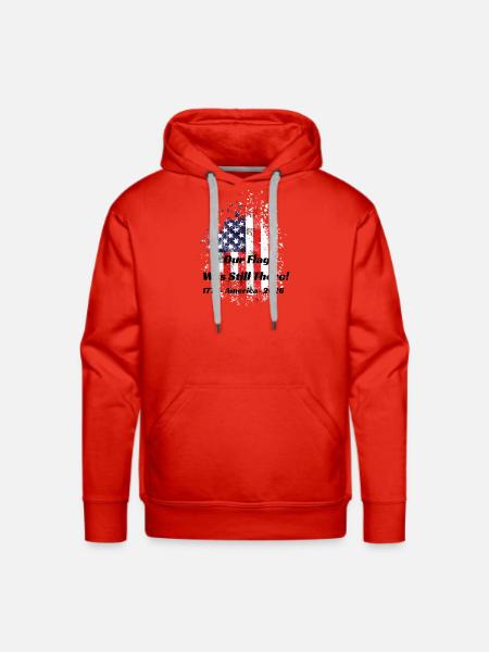 Our Flag Was Still There! - Men's Premium Hoodie - red