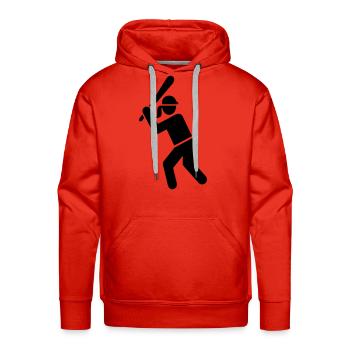 Softball - Men's Premium Hoodie - red - Front - Liam (192cm)