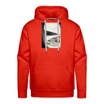Wingview Mono Flight - Men's Premium Hoodie - red - Front - Liam (192cm)