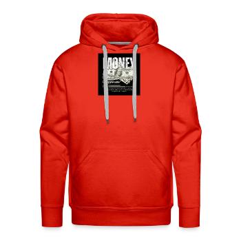 Money Can Buy Happiness Cash Collage - Men's Premium Hoodie - red - Front - Liam (192cm)