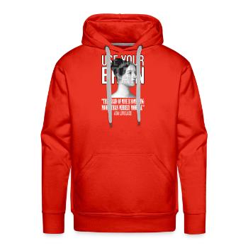 Use Your Brain Ada Lovelace w - Men's Premium Hoodie - red - Front - Liam (192cm)
