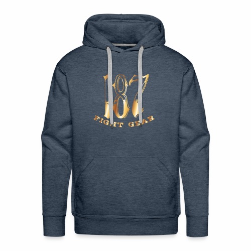 187 Fight Gear Gold Logo Street Wear - Men's Premium Hoodie