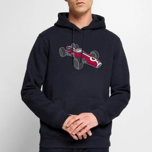 Red racing car, racecar, sportscar - Men's Premium Hoodie