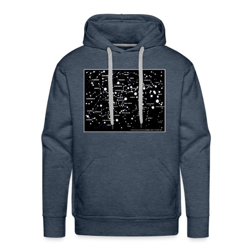 Constellations in the Midsummer Night Sky - Men's Premium Hoodie
