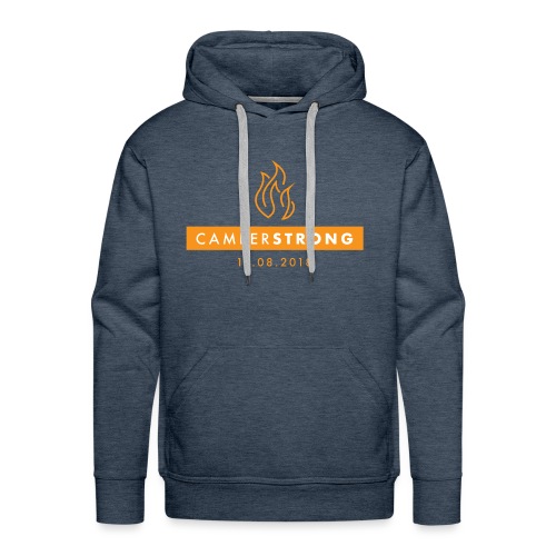 CamperStrong-front-orange - Men's Premium Hoodie