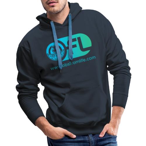 Observations from Life Logo with Web Address - Men's Premium Hoodie
