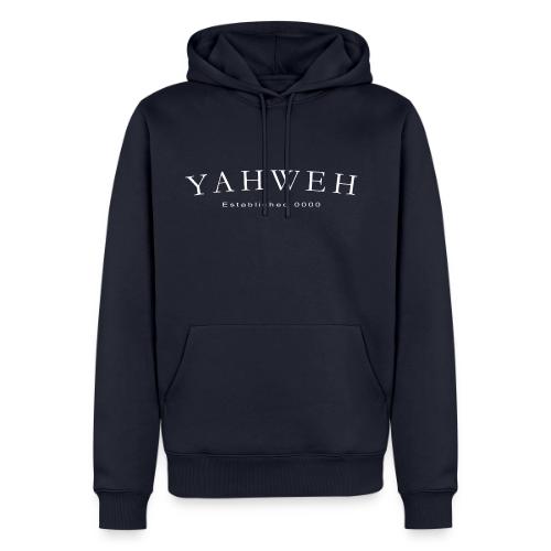 Yahweh Established 0000 in white - Men's Premium Hoodie
