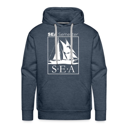 SEA_logo_WHITE_eps - Men's Premium Hoodie