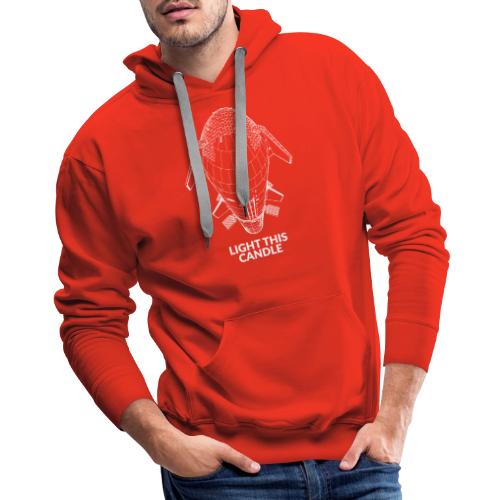 Light This Candle - White - Men's Premium Hoodie