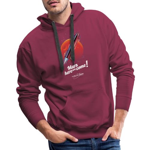 Mars Here We Come - Dark - With Logo - Men's Premium Hoodie