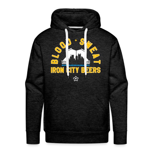 Blood, Sweat and Iron City Beers - Men's Premium Hoodie