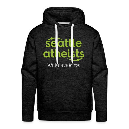 Seattle Atheists - (dark background) - Men's Premium Hoodie