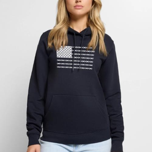 Bicycle Chain American Flag - Men's Premium Hoodie
