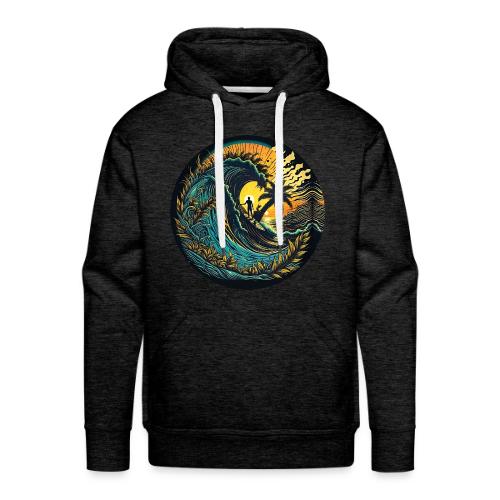 Sunrise Flower Barrel - Men's Premium Hoodie