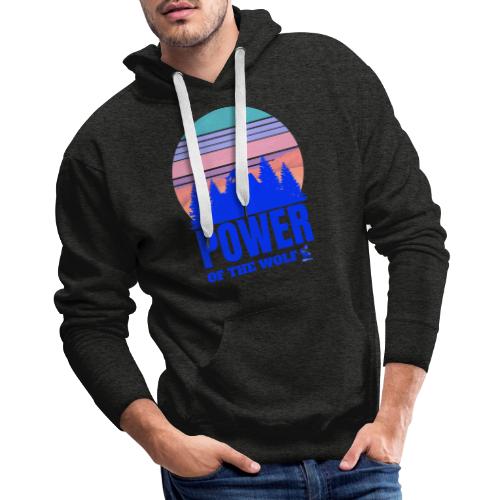 Power Of The Wolf - Men's Premium Hoodie