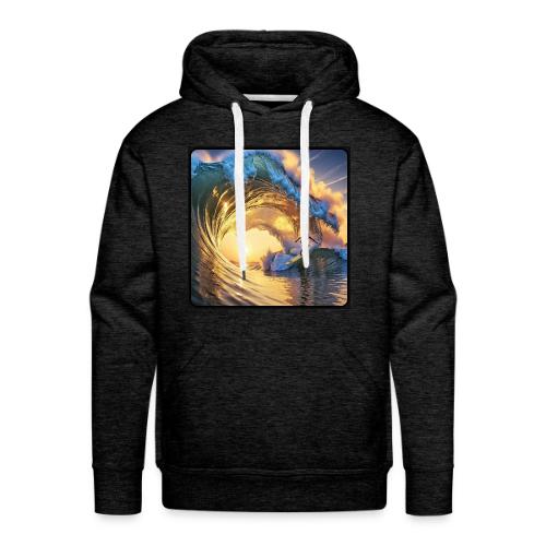 Morning Gold Full-Pipe Wave - Men's Premium Hoodie