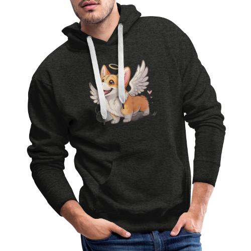 Angel Wings Corgi - Men's Premium Hoodie