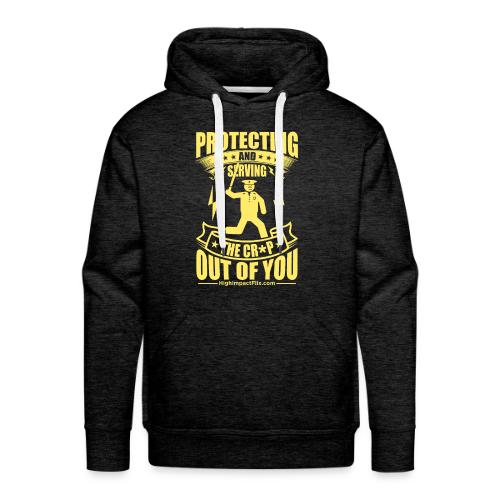 Protect Serve COP YELLOW - Men's Premium Hoodie