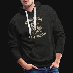 Sacrilegious & Caffeinated Men's Premium Hoodie