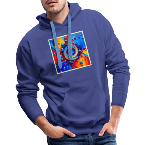 Vibrant Berry Vortex - Men's Premium Hoodie