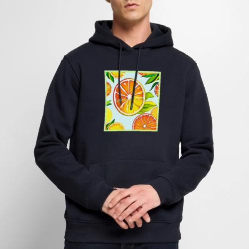 Orange Slice: Citrus Art - Men's Premium Hoodie