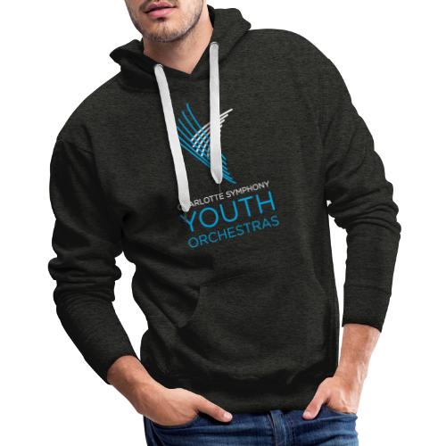 Charlotte Symphony Youth Orchestras Logo (WS) - Men's Premium Hoodie