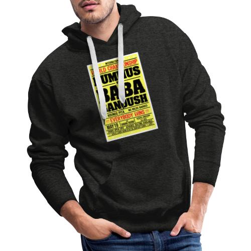 Hummus versus Baba Ganoush - Men's Premium Hoodie