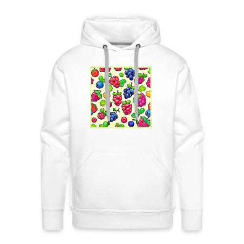 Berry Fruit Pattern Design - Men's Premium Hoodie