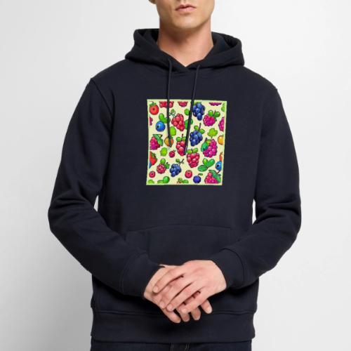 Berry Fruit Pattern Design - Men's Premium Hoodie