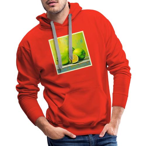Limes' Bright Summer Pop Design - Men's Premium Hoodie