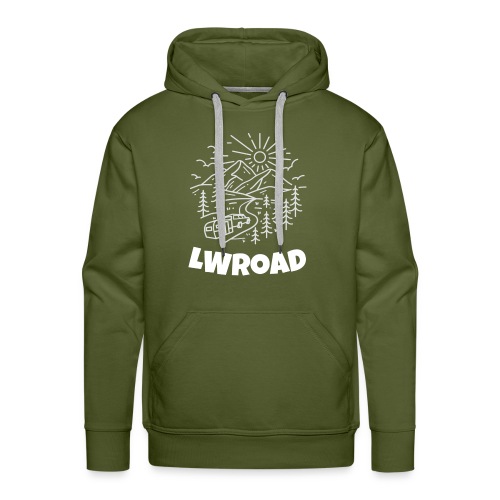 LWRoad White Logo - Men's Premium Hoodie